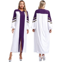 Robe de chorale pour femmes Cosplay Costume de fête à thème Robe de clergé pour les célébrations de l'église Cosplay mascarade scène Performance jeu de rôle