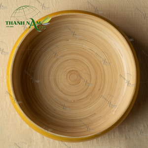 ชามไม้ไผ่หลากสี2025ที่เวียดนามทำขึ้นเป็นมิตรต่อสิ่งแวดล้อมปั่นสลัดเสิร์ฟชามพร้อมจัดแสดงอาหารอย่างยั่งยืน - Product Image 1