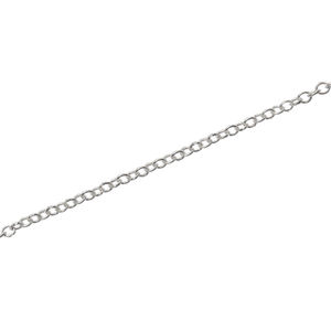 Sterling Silver Round Link Chain 100 cms 925 Sterling Silver Chains for Men Women and <b>Kids</b> Silver Chains - Product Image 1