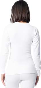 Chemise thermique à manches longues pour femme, chemise gaufrée confortable avec une rétention de chaleur fiable, chemises thermiques à manches longues, sous-vêtements longs - Product Image 4