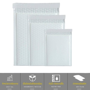 Bolsas de Envío Impermeables Personalizadas de Fábrica, Autosellables, Ecológicas, Recicladas, de Poliéster, para Mensajería, Blancas - Product Image 5