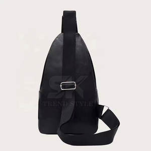 Bolso bandolera de cuero genuino al por mayor de fábrica, ligero, unisex, para uso diario. - Product Image 4