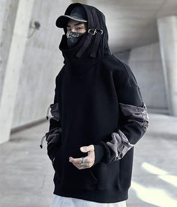 Sudadera con Capucha Urbana para Hombre, Estilo Techwear, Táctica, con Bolsillos Utilitarios, Sudadera con Capucha Extra Grande - Product Image 2