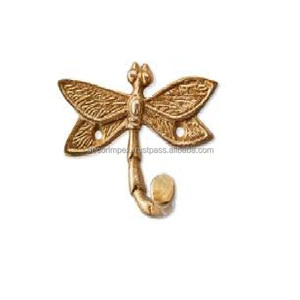 Crochet mural pour la décoration de la maison avec finition dorée esthétique et parfois artisanat utilisé comme mur décoratif - Product Image 2