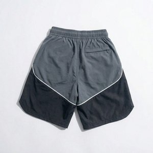 RTS New Arrivals Custom Logo Gray Black Men's 100% Nylon <b>Wind</b> <b>Breaker</b> Sets Breathable Quick Dry Vintage Highstreet Hoodies Short - Product Image 5