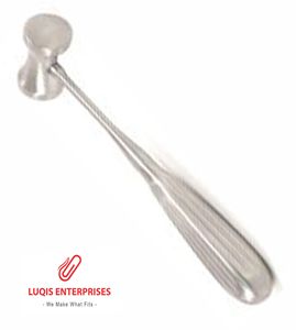 Martillo Cervical de 23 cm, Martillo Quirúrgico Ortopédico Sólido de 335 gramos, Instrumento de Acero Inoxidable - Product Image 1