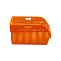Caisse en plastique robuste et ventilée pour fruits et légumes, empilable, écologique, pour la récolte agricole, directement de l'usine