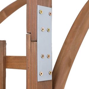 Spedizione Gratuita - Arco da Giardino YJ Marrone Scuro da 2,1 m - Pratico e Bello Recinzione, Traliccio e Cancello da Giardino - Product Image 2