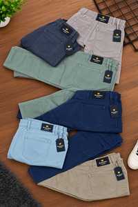 Pantalones Cargo de Mezclilla para Hombre en Varios Colores Sólidos con Bolsillos Utilitarios, Costuras Resistentes y un Corte Casual Elegante - Product Image 2