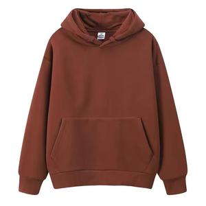 เสื้อฮู้ดผู้ชายสีเบจ ทรงปกติ ผ้าถักผสมฝ้าย 50% มีกระเป๋าหน้า สไตล์วินเทอร์ แนวอาร์แวนท์การ์ด คูลเจอร์ครูว์ ใส่สบาย - Product Image 3