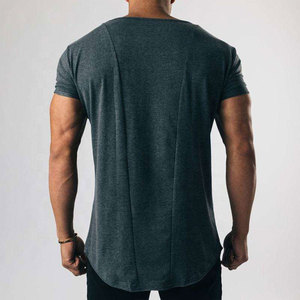 Camiseta de Verano de Manga Corta con Cuello Redondo para Hombre, 100% Algodón, Transpirable, de Secado Rápido, para Gimnasio, Running y Entrenamiento - Product Image 5