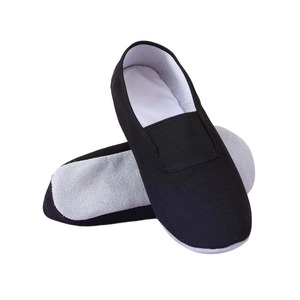 Zapatos de Ballet de Lona Amarillos para Mujer, Suela Plana de Goma, Forro de Algodón, Talla 8 - Product Image 1