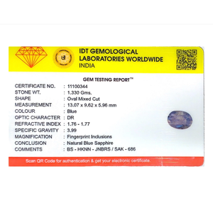 Lab-Created Sky Blue Sapphire 6.65 Carat Loose Gemstone for Fine Jewelry - Product Image 4