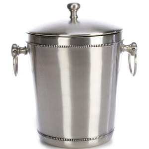 Seau à glace de luxe en acier inoxydable à double paroi, refroidisseur à vin en métal avec tête de cerf argentée, bac à champagne pour bar, vente en gros - Product Image 3