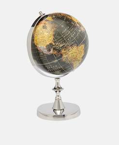 Globo Terráqueo Metálico Giratorio con Base, Fácil de Transportar, Ligero, Centro de Mesa Decorativo, Globo Promocional y para Regalos Empresariales - Product Image 4