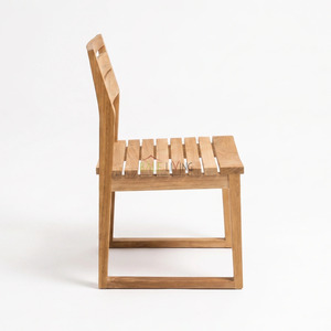 Teak Garden Chair Minimalist Design Outdoor Furniture Durable Wood Frame Eco-Friendly Baleliving Hard Floor Use - Product Image 4