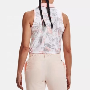 Haut de sport sans manches pour femme en jersey de spandex, personnalisé, séchage rapide, idéal pour le golf - Product Image 2