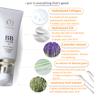 บีบีครีมพรีเมียม CreBeau สูตรเกาหลี SPF50+ PA++++ ผสมสารสกัดจากไหมเพปไทด์ ช่วยให้ผิวขาวกระจ่างใส ลดเลือนริ้วรอย ปริมาณ 35 มล. เหมาะสำหรับทุกสภาพผิว ผลิตโดย OBM - Product Image 5