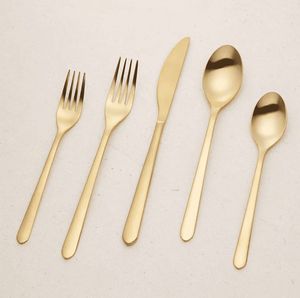 Ensemble de couverts gravés en or, 3 pièces, acier inoxydable, style vintage, pour mariage, hôtel, maison, restaurant - Product Image 3