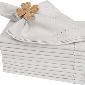 Servilletas de Algodón Blancas Personalizadas al por Mayor, Clásicas, Hechas a Mano, para el Hogar, Restaurantes, Bodas - Product Image 4