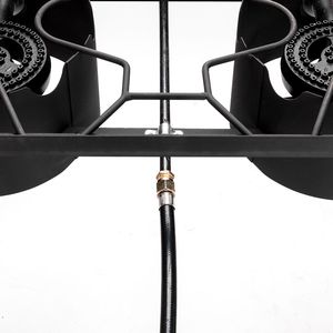Fornello Portatile a Doppio Bruciatore ad Alta Pressione a Gas Propano, Bruciatore da Esterno in Ghisa per Patio, Accessorio Sostitutivo per Fornello da Campeggio - Product Image 3