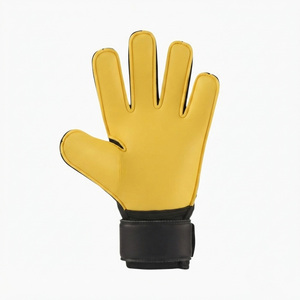 Yellow <b>Black</b> Outdoor Unisex Football Goalkeeper <b>Gloves</b> <b>Latex</b> Full Finger Moisture Wicking Non-Slip Roll Finger Breathable Hook - Product Image 4