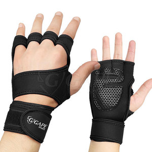 Factory Direct High Performance Cross Fit Neoprene Half Finger <b>Gloves</b> Breathable Gym & Sports Adjustable Wrist Closure Unisex - Product Image 4