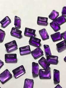 Ametiste violette naturelle taille octogonale, pierre précieuse calibrée pour la fabrication de bijoux fins, fournisseur en gros - Product Image 5