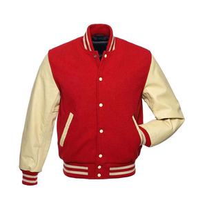 Veste universitaire confortable en gros avec manches en cuir pour hommes, meilleure qualité, 100 % laine, vestes d'hiver pour hommes, coupe classique - Product Image 4