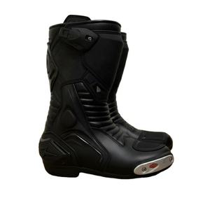 Chaussures de moto Shenra à embout d'acier, en cuir véritable, avec fermeture éclair, semelle antidérapante, maille respirante, hauteur genou, durables pour la ville - Product Image 5