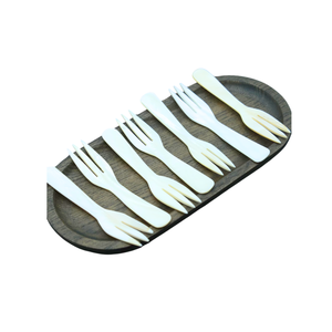 Handmade MOP Shell Fork Unique Fish Flower Design Long Handle <b>Mirror</b> Polish Professional Grade Dessert Server Storage - Product Image 1
