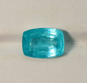 Tourmaline Paraïba avec inclusions, pierre brute, forme coussin, facettée, pierre précieuse cultivée en laboratoire - Product Image 5