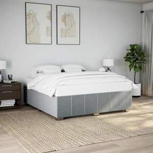 Cadre de lit gris clair élégant – Matelas – Catégorie de produits - Product Image 1