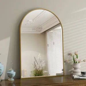 Nouveauté, miroir mural en métal fait main, miroir rond de luxe contemporain pour hôtel moderne, restaurant, chambre à coucher, salon, maison - Product Image 1