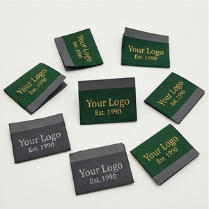 Étiquettes tissées personnalisées en coton biologique naturel, étiquettes de vêtements en tissu doux à coudre, étiquettes de col personnalisées avec logo pour marques durables - Product Image 5