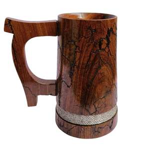 แก้วน้ำไม้ชิชัม, แก้วไม้เสิร์ฟชา กาแฟ ลายหมี // เคลือบเมลามีน - Product Image 3