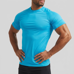 T-shirt en coton pour homme, vêtement de sport quotidien, vêtements de fitness, t-shirt basique en coton, vente en gros - Product Image 1