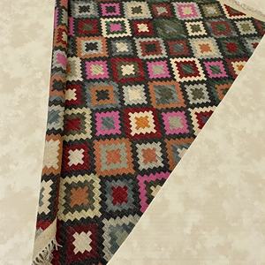 Tapis Kilim en Laine Fait Main à Motif Abstrait, Écologique, à Poil Ras, Tissage Plat, Tapis de Zone Tribale - Product Image 5