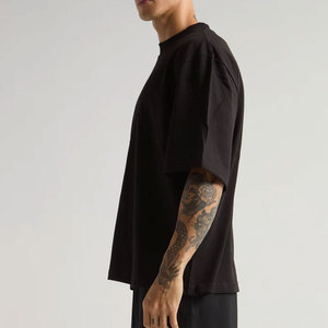 เสื้อยืดทรงบ็อกซี่ฟิต ผ้าคอตตอน 100% / ใยไผ่ น้ำหนัก 230 กรัม ขายส่งจำนวนมาก เสื้อผ้าสตรีทแวร์หนานุ่มสำหรับผู้ชาย แบรนด์แคนาดา - Product Image 3