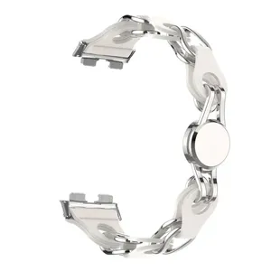 Bracelets de montre élégants pour <span class=keywords><strong>Huawei</strong></span> <span class=keywords><strong>Band</strong></span> 11/11pro, connecteur métallique pour femmes, bracelet de montre en silicone pour <span class=keywords><strong>Huawei</strong></span> <span class=keywords><strong>Band</strong></span> 11/11pro - Product Image 6