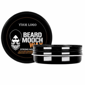 Cire à barbe hydratante à tenue forte avec vitamine E, cire d'abeille et beurre de karité pour l'entretien de la barbe et de la moustache, offre de marque privée OEM - Product Image 4
