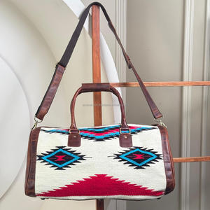 Manta de sillín personalizada de fábrica 2025, bolsa de lona de viaje de cuero Real para mujer, estilo deportivo, fin de semana, herramienta manual, fin de semana durante la noche - Product Image 4