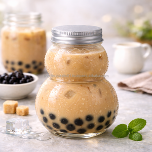 Premium Quality 500ml PET Gourd Shaped <b>Plastic</b> Tea Bottle with Twist <b>Cap</b> Made in Vietnam - Product Image 5