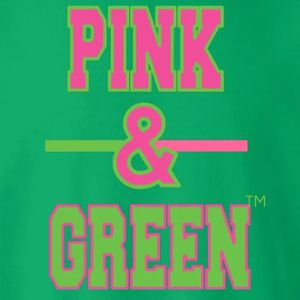 Sudadera de cuello redondo con estampado gráfico verde y rosa, de manga larga con puños acanalados, top casual de forro polar para mujer, estilo urbano a la moda. - Product Image 2