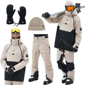 Ensemble de Combinaison de Ski Unisexe Montecc 2026 Imperméable 10 000 mm Isolée avec Veste, Pantalon, Moufles, Bonnet et Bavoir - Polyester/Nylon - Product Image 4