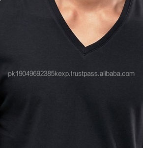 Camisetas de Hombre de la Mejor Calidad, 100% Algodón, Transpirables, Cuello en V, Estilo Casual con Patrón Liso, Nueva Llegada, Venta al por Mayor - Product Image 5