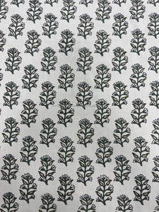 Mantel Floral Evergreen Grace, cubierta de mesa de algodón con estampado de bloque de mano indio para comedor, boda, cocina - Product Image 4