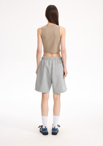 Pantalones Cortos Deportivos de Alta Gama para Mujer, 340g, 100% Algodón, Transpirables, con Diseño de Capas de Aire - Product Image 3