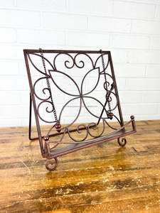 Sophisticated Metal <b>Cookbook</b> <b>Holder</b> For Elegant Kitchen Decor And Smooth Functional Reliable Efficient Daily Recipe Handling - Product Image 6