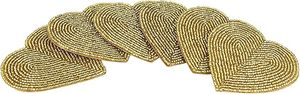 Handmade Beaded Heart <b>Coaster</b> Decorative <b>Table</b> <b>Coaster</b> for Cups Mugs Home Decor - Product Image 3
